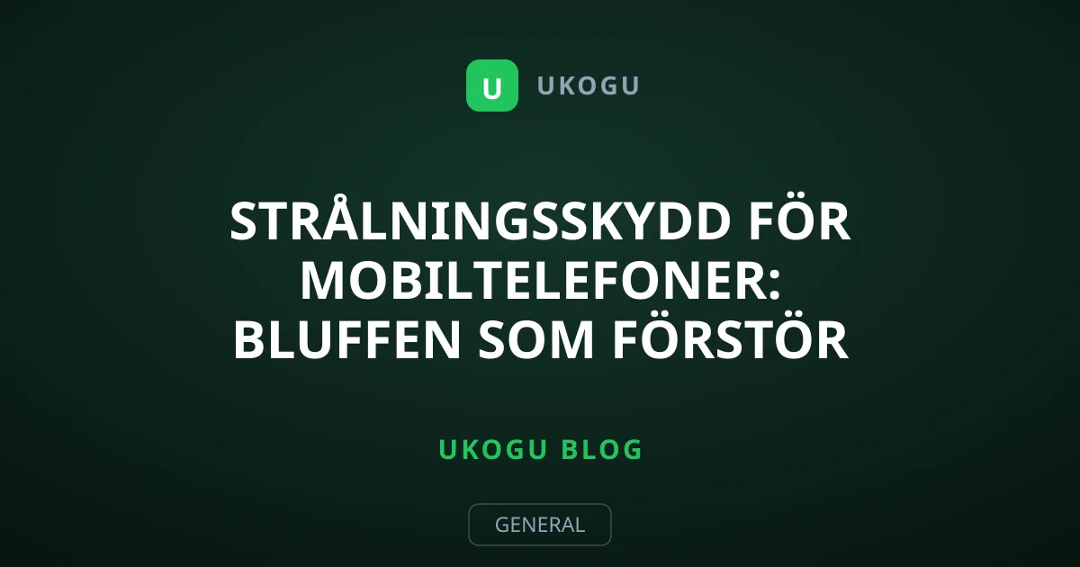 Strålningsskydd för mobiltelefoner: Bluffen som förstör batteriet